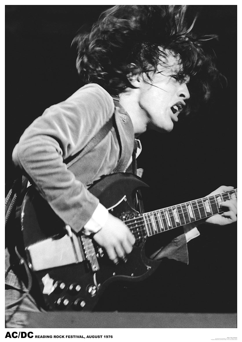 AC/DC posters - AC/DC Angus Reading poster ART101 – Panic Posters