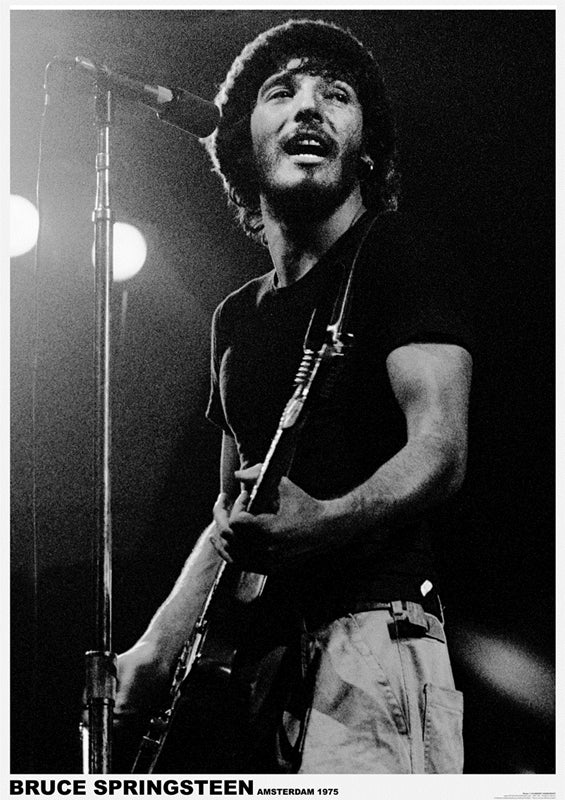 Springsteen Poster Bw Bruce Springsteen posters - Bruce Springsteen Amsterdam poster ART108 ...