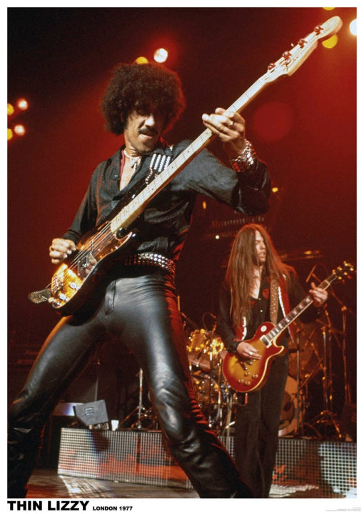 Thin Lizzy (Phil Lynott London 1977) Poster