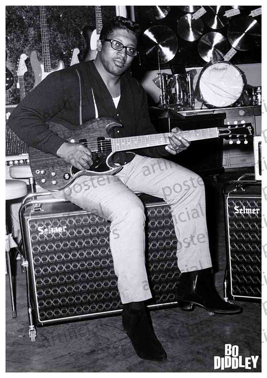 Bo Diddley (London Music Store) Poster