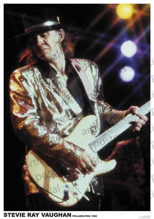 Stevie Ray Vaughan (Philadelphia) Poster