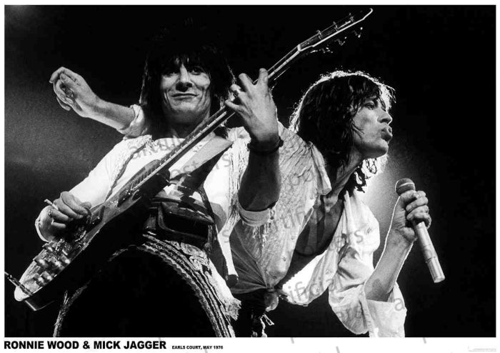 Rolling Stones (Wood and Jagger) Poster
