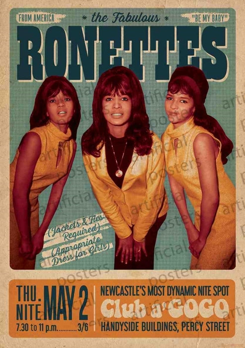 Ronettes (Club A Go Go) Poster