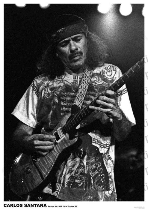 Carlos Santana (Raleigh 1992) Poster