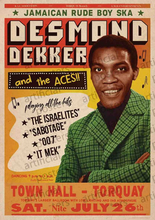 Desmond Dekker (Torquay) Poster