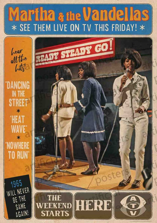 Martha & The Vandellas (Ready Steady Go) Poster