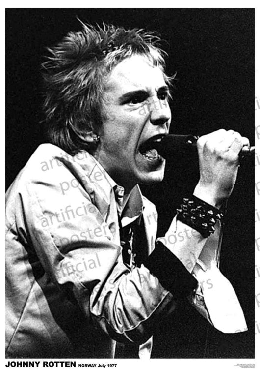Sex Pistols Johnny Rotten (Norway 1977) Poster