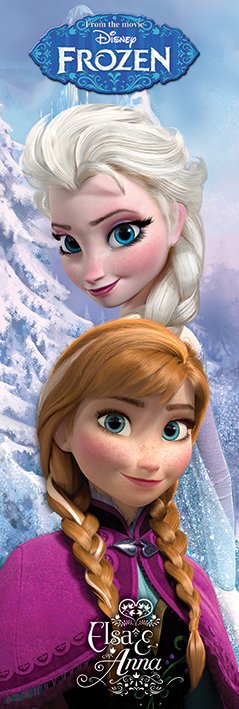 Frozen (Elsa and Anna) Door Poster