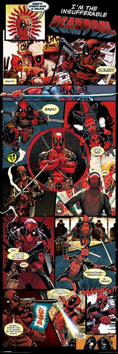 Marvel Deadpool (Insufferable) Door Poster