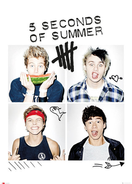 5 Seconds Of Summer (Squares) Giant Poster