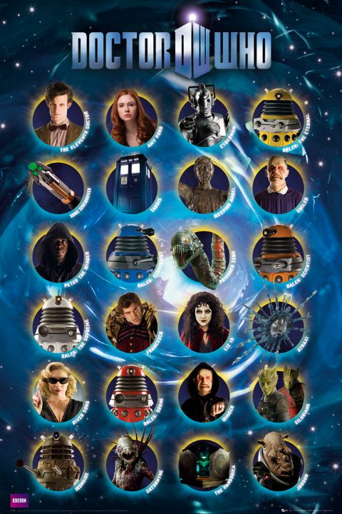 Doctor Who Characters Poster