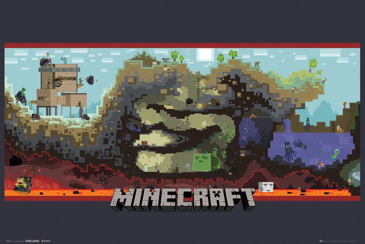 Minecraft posters - Minecraft Underground poster FP2978 – Panic Posters