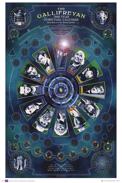 Doctor Who (Gallifreyan Callendar) Poster