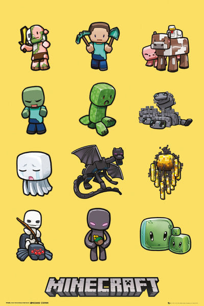 Minecraft Characters Poster