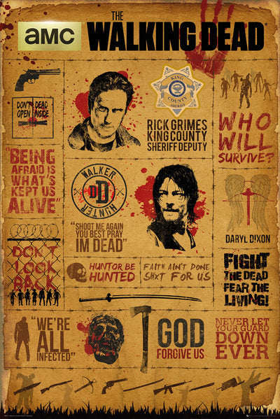 Walking Dead (Infographic) Poster