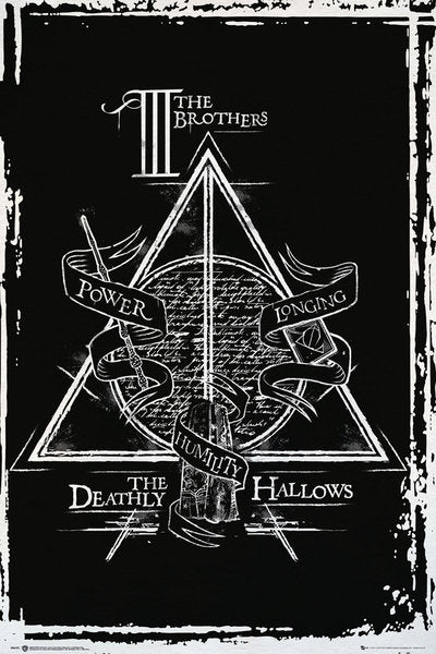 Harry Potter Deathly Hallows Graphic Poster