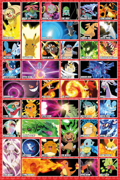 Pokemon (Moves) Poster