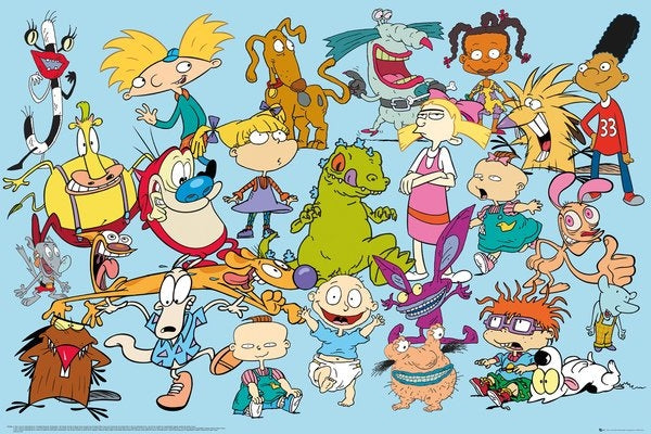 Nickelodeon Characters Poster