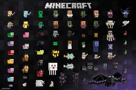 Minecraft (Pixel Sprites) Poster