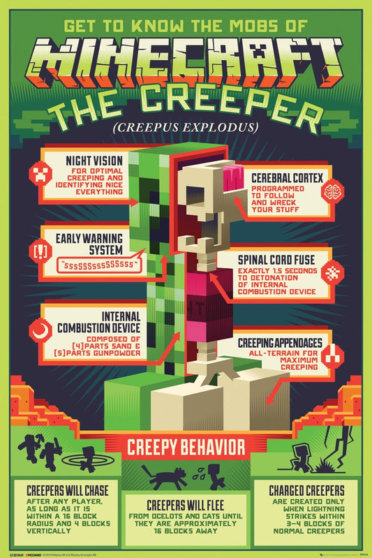 Minecraft (Creepy Behavior) Poster