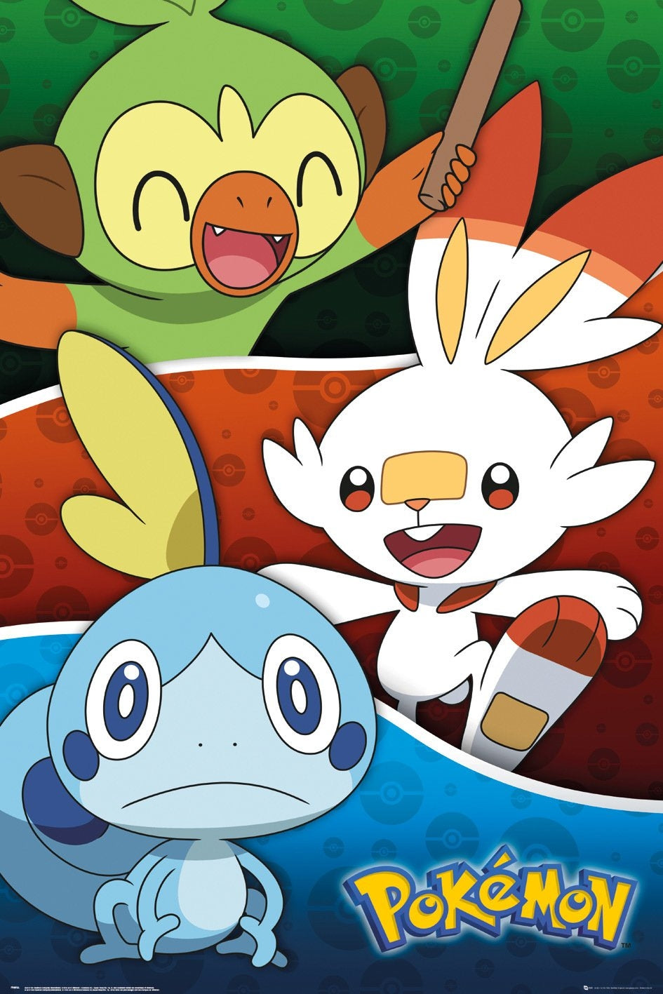 Pokemon (Galar Starters) Poster