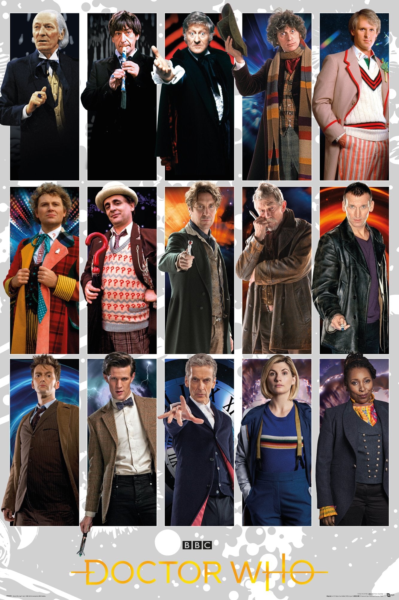 Doctor Who (Doctors Grid) Poster