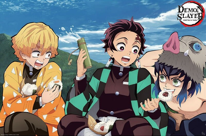 Demon Slayer (Tanjiro, Zenitsu, Inosuke) Poster