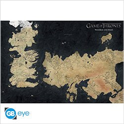 Game Of Thrones (Westeros Map) Poster