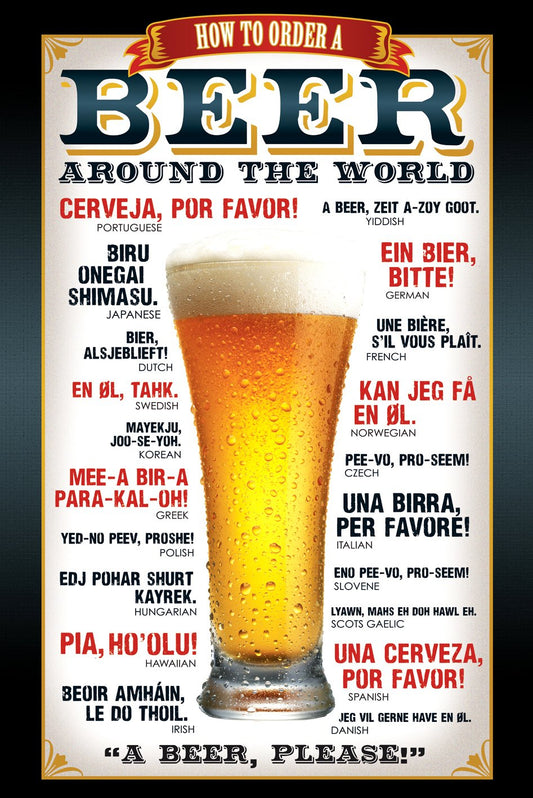 Beer (How To Order) Poster