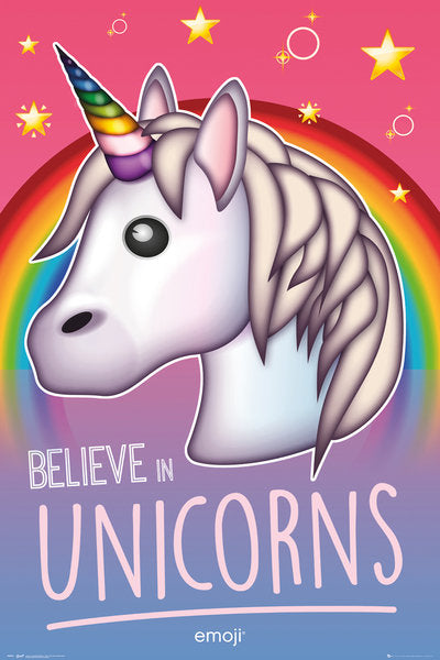 Unicorns (Believe Emoji)  Poster