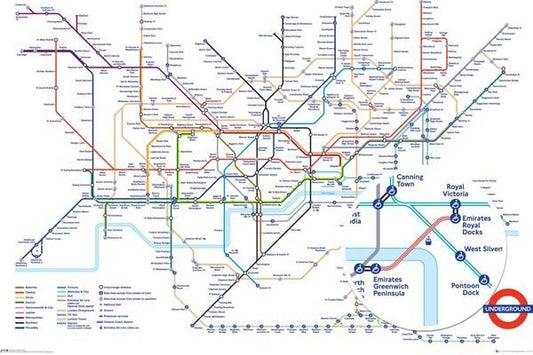 TFL London Underground Map Poster