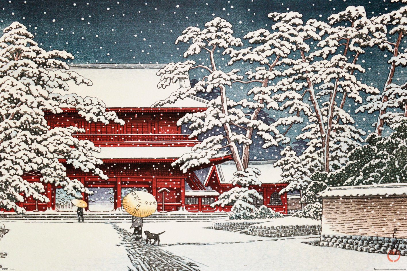 Kawase (Zojo Temple in the Snow) Poster