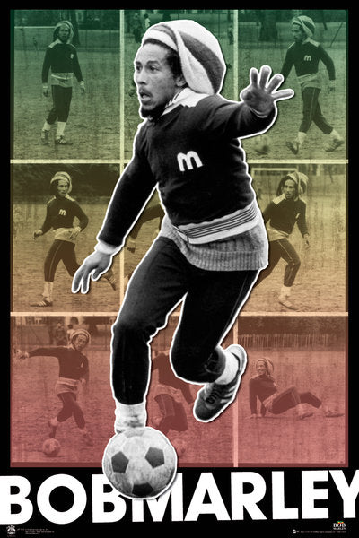 Bob Marley Football Poster