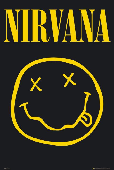 Nirvana Smiley Poster