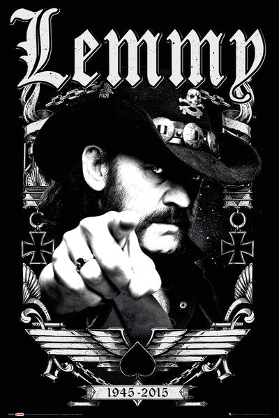 Motorhead Lemmy (1945 - 2015) Poster
