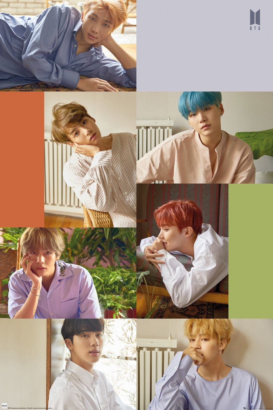 BTS K-Pop (Group Collage) Poster