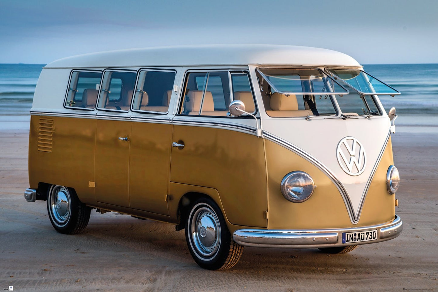 VW Californian Camper (Brendan Ray Gold Kombi III) Poster