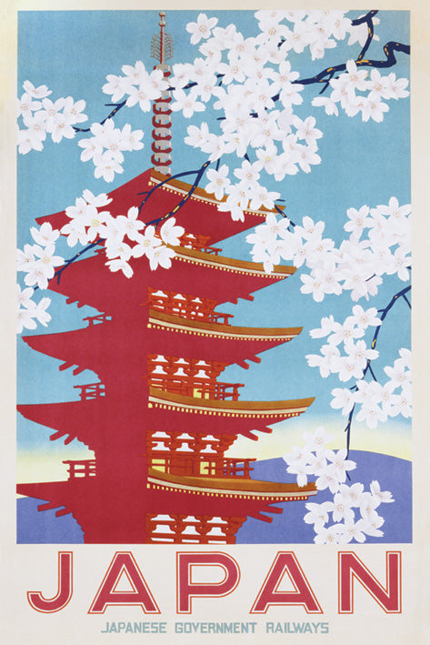 Japan Railways (Blossom) Poster
