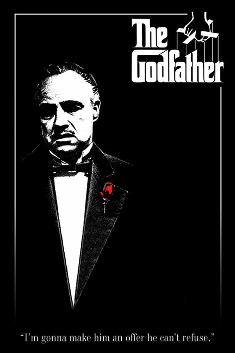 Godfather (Red Rose) Poster