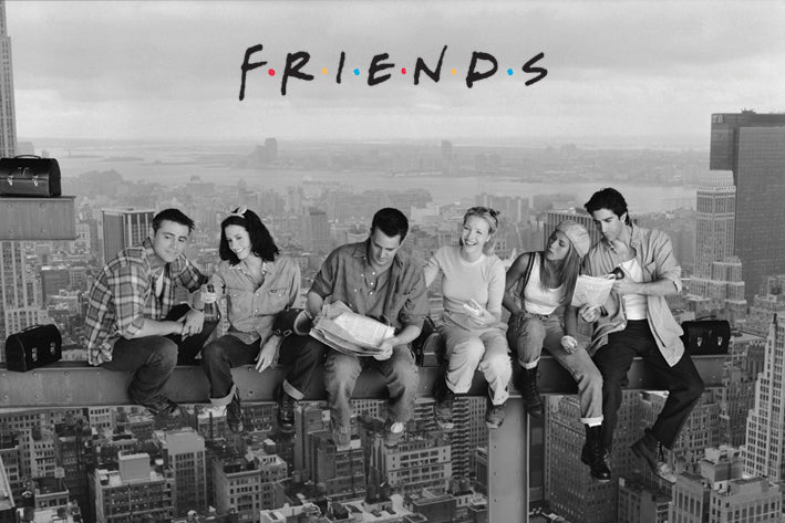 Friends Lunch On Skyscraper Poster