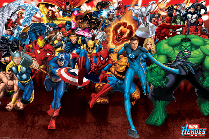 Marvel Heroes Poster