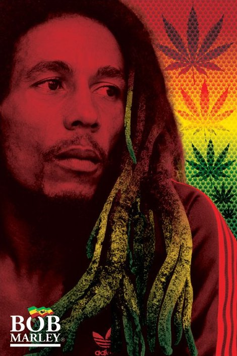 Bob Marley (Dreads) Poster