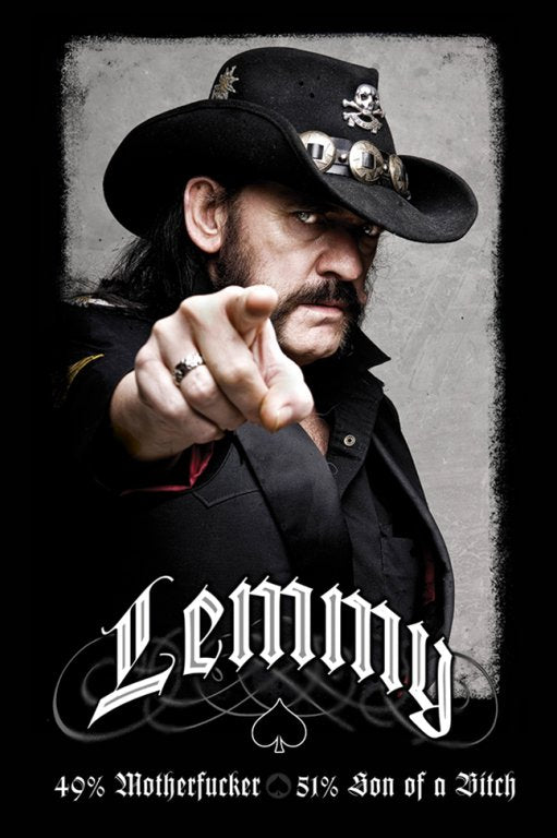 Motorhead Lemmy 49% Mofo Poster