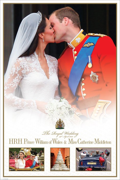 Royal Wedding Kiss Poster (William & Kate)