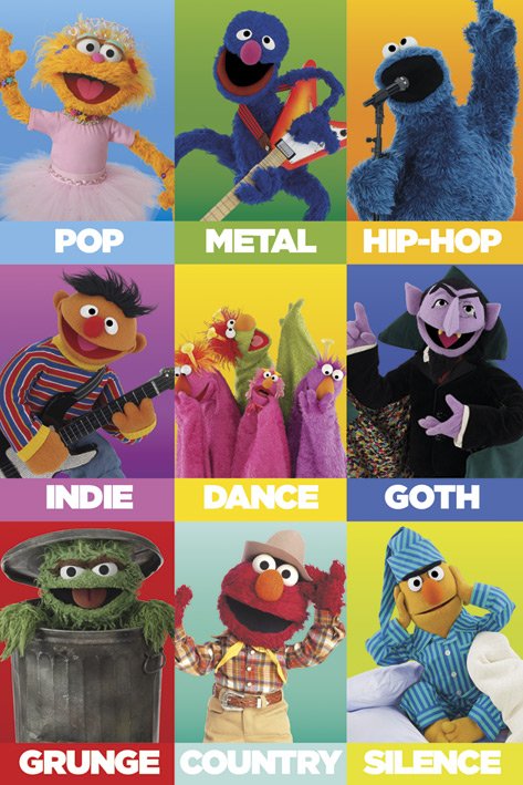Sesame Street Music Poster