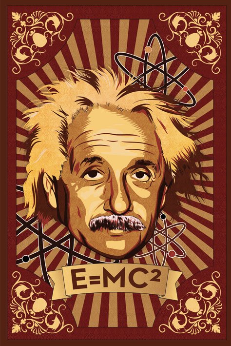 Einstein E=MC² Poster