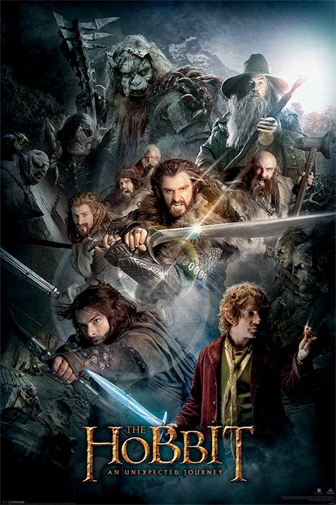 Hobbit Dark Montage Poster