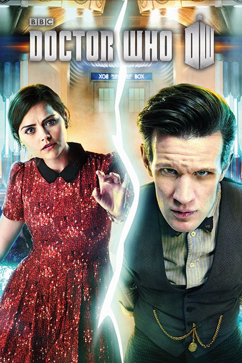 Doctor Who And Clara (Split) Poster