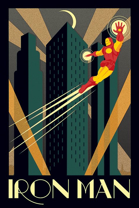 Iron Man (Marvel Deco) Poster