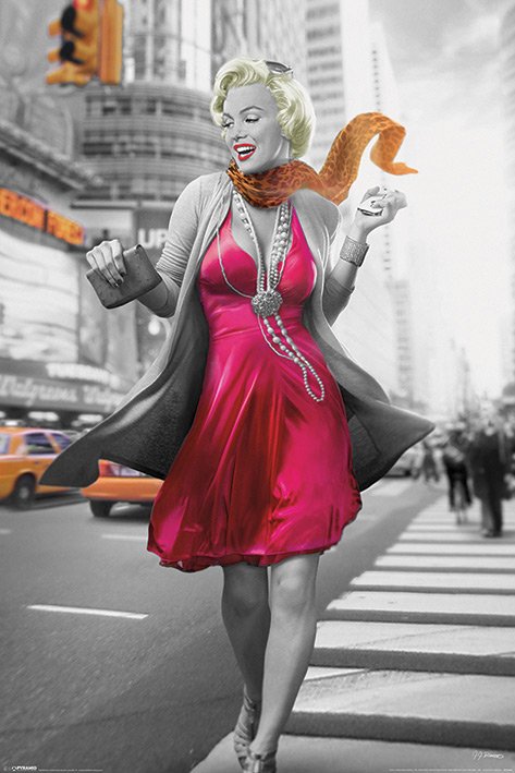 Marilyn Monroe (New York Walk) Poster